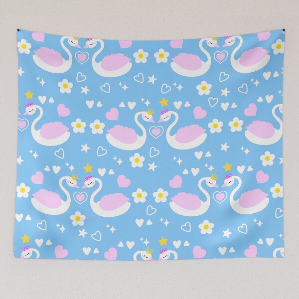 Item preview, Swan of Love - Magical Hearts & Stars designed and sold by Tulip Creators .