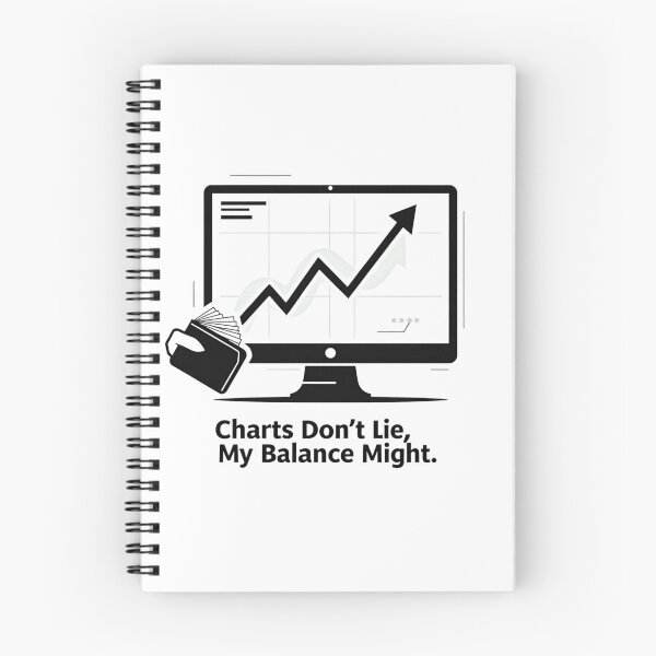 Item preview, "Charts Don’t Lie, My Balance Might" Gift For Trader designed and sold by D1dymos.