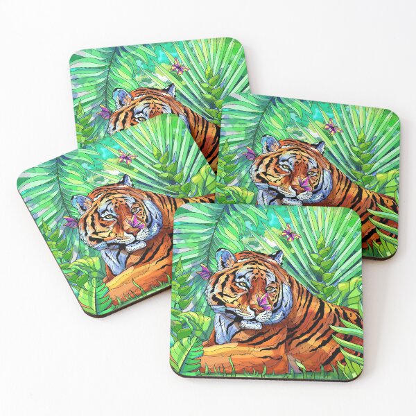 Item preview, Majestic Tiger in Lush Jungle designed and sold by Frankie Design Store.