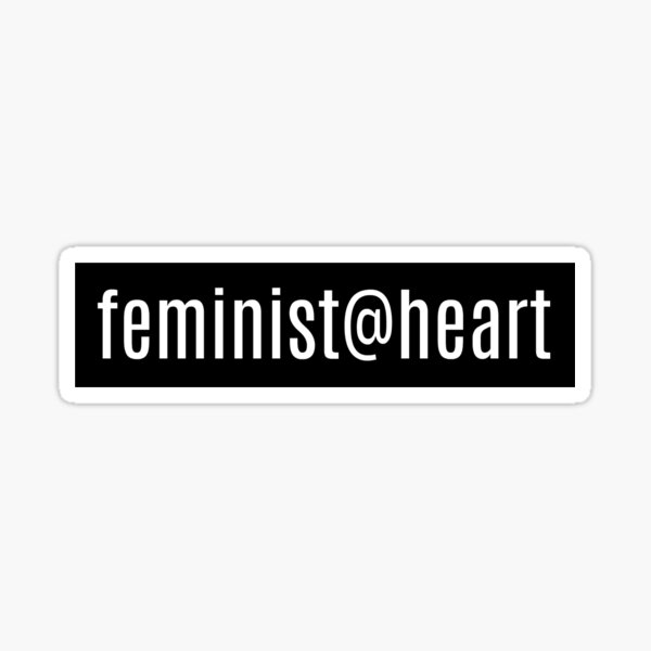 Feministin @ Herz Sticker