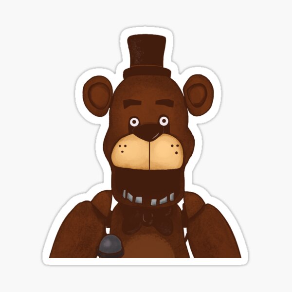 Vista previa del artículo con la obra «Meme de Freddy Fazbear sorprendido y conmocionado», diseñado y vendido por spekeasies.