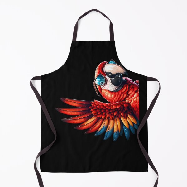 Item preview, Scarlet Macaw Parrot With Sunglasses Funny Say Hi Bird Lover Watcher Birding designed and sold by Kimberley King Art King Art.