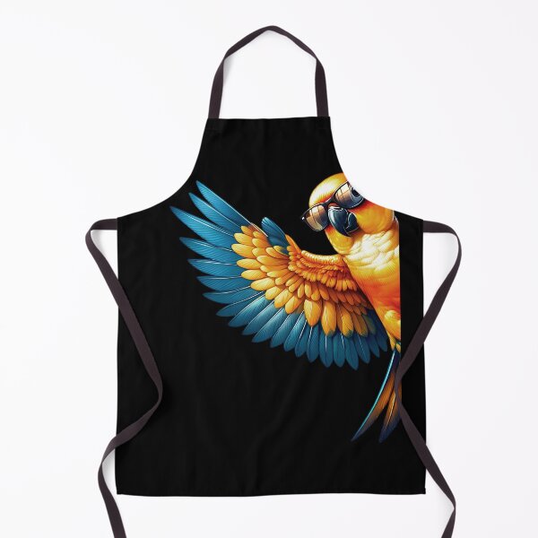 Item preview, Sun Conure Parrot With Sunglasses Funny Say Hi Bird Lover Watcher Birding designed and sold by Kimberley King Art  King Art.
