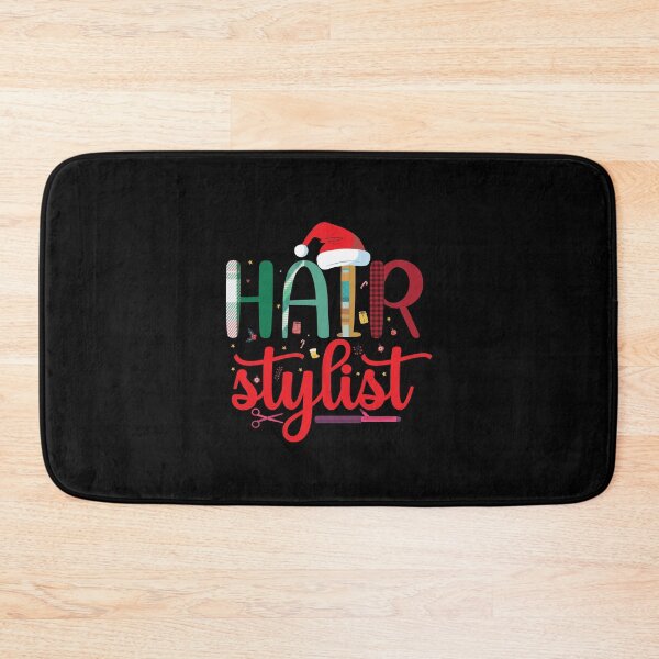 Item preview, Hair Style design with Santa's Hat Funny Christmas Hairstylist designed and sold by patroart.