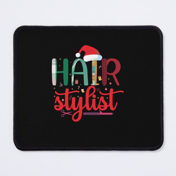 Item preview, Hair Style design with Santa's Hat Funny Christmas Hairstylist designed and sold by patroart.