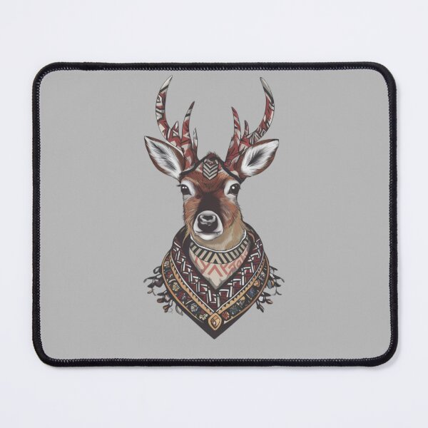 Item preview, A cute japanese style drawing tribal geometric of deer with japanese ornaments designed and sold by 123ks.
