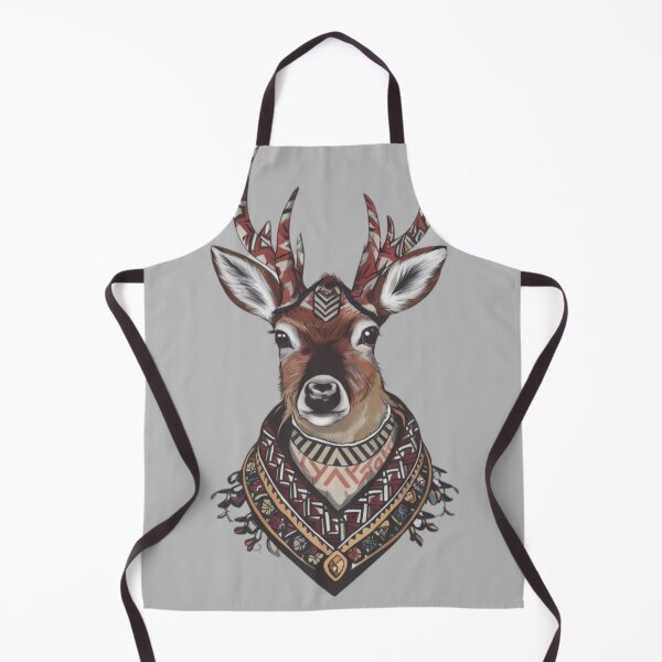 Item preview, A cute japanese style drawing tribal geometric of deer with japanese ornaments designed and sold by 123ks.