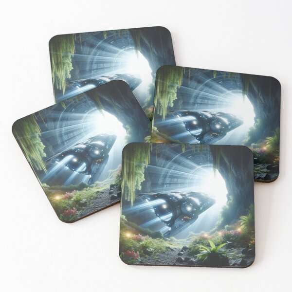 Item preview, Spaceship coming out of the cave designed and sold by Dogandesighn.