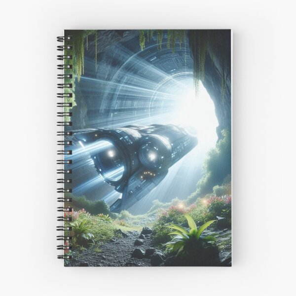 Item preview, Spaceship coming out of the cave designed and sold by Dogandesighn.