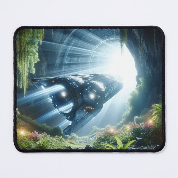 Item preview, Spaceship coming out of the cave designed and sold by Dogandesighn.