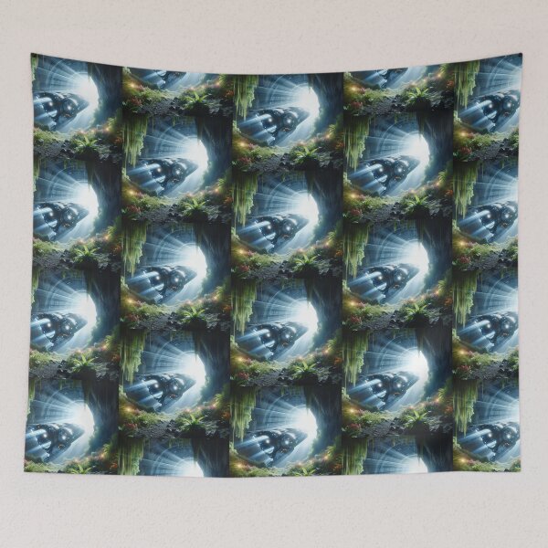 Item preview, Spaceship coming out of the cave designed and sold by Dogandesighn.