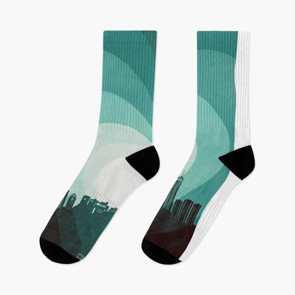 Item preview, Erbil Kurdistan Iraq Skyline Hearts Teal designed and sold by ArtPrints.