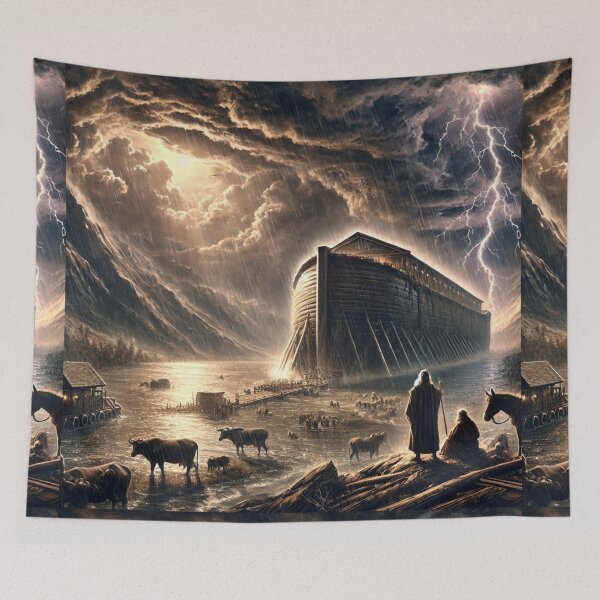 Item preview, "And Behold, I, Even I, Do Bring a Flood" – The Divine Warning of the Great Flood Verse: Genesis 6:17 (KJV) designed and sold by Meta2Physical.