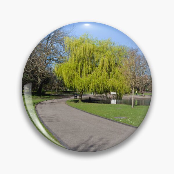 Item preview, Serene Park Pathway, Weeping Willow Tree at Hanley Park designed and sold by David Patterson.