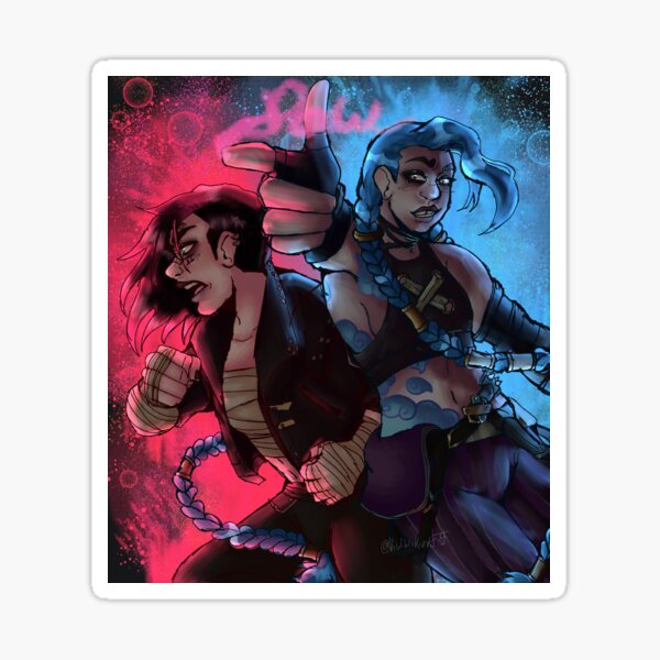 Vista previa del artículo con la obra «Hermanas por siempre jinx y vi ❤️?», diseñado y vendido por Kiwiartist.