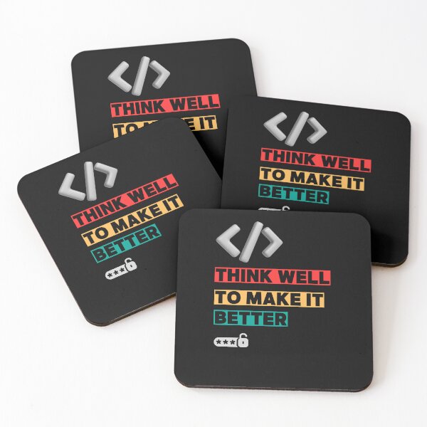 Item preview,  Think Well, Code Better – Motivational Programming Design for Coders & Engineers designed and sold by Soft Strength Studio.