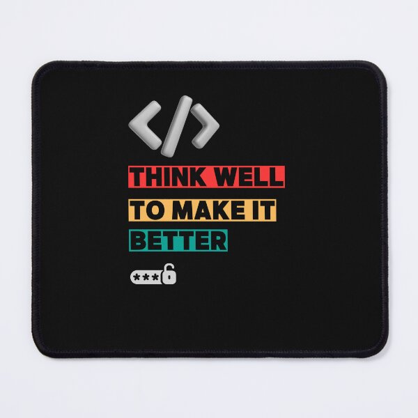 Item preview,  Think Well, Code Better – Motivational Programming Design for Coders & Engineers designed and sold by Soft Strength Studio.