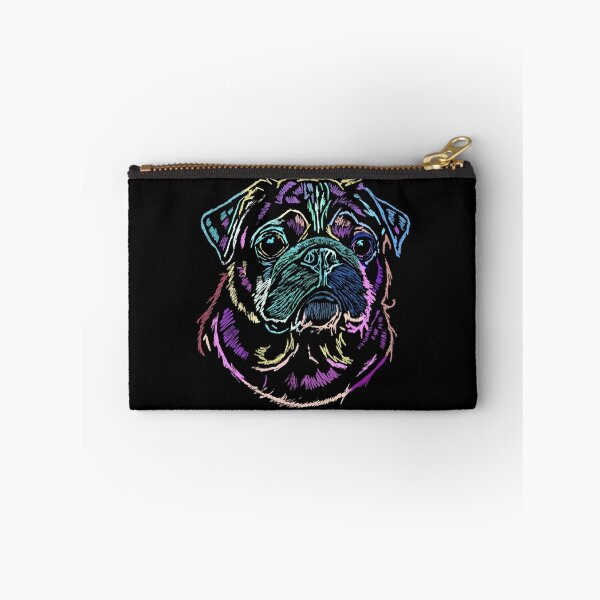 Item preview, Pug Sketch in Bright Colors  designed and sold by wildjellybeans.