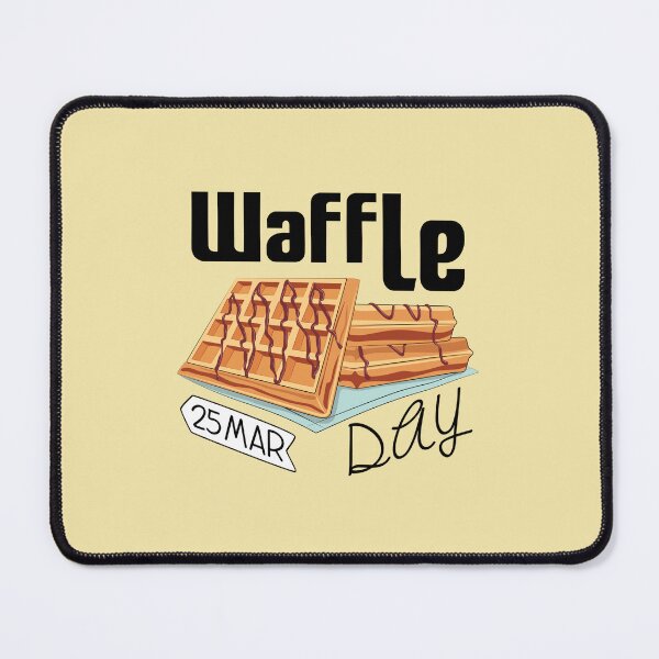 Item preview, 25 March Waffle Day - Wacky Holidays designed and sold by ChemicalXShop.