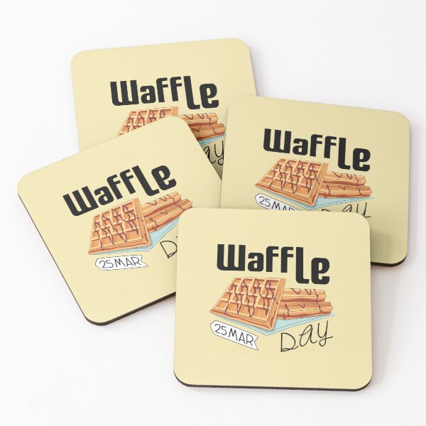 Item preview, 25 March Waffle Day - Wacky Holidays designed and sold by ChemicalXShop.