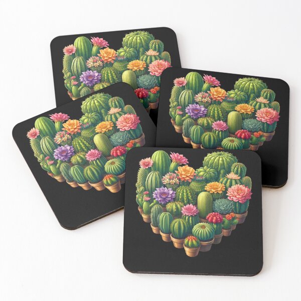 Item preview, Succulent Cactus Heart Gardener Plant Garden Lover designed and sold by Kimberley King Art  King Art.