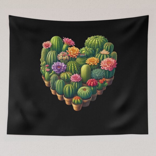 Item preview, Succulent Cactus Heart Gardener Plant Garden Lover designed and sold by Kimberley King Art  King Art.