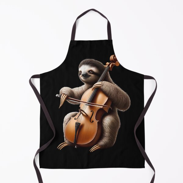 Item preview, Cellist Sloth Playing Cello Player Music designed and sold by Kimberley King Art King Art.