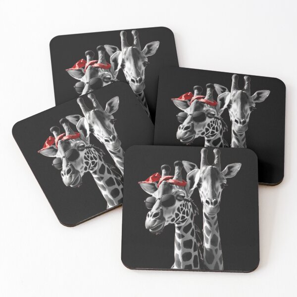Item preview, A pair of giraffes in a hippie style designed and sold by A-Szczesniak.