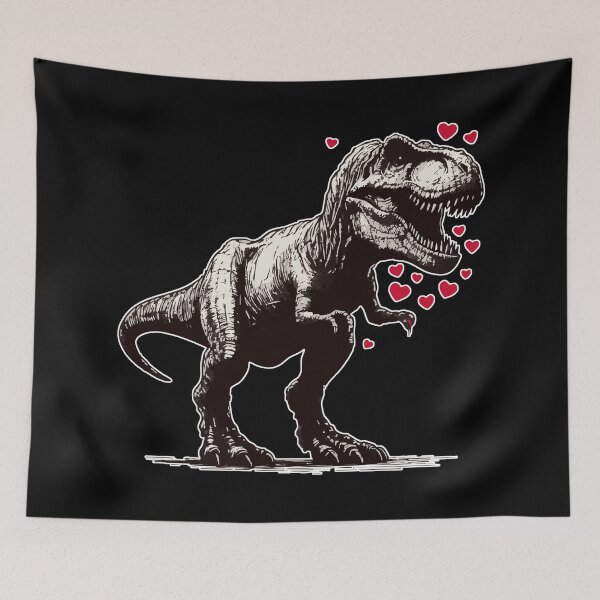 Item preview, Tyrannosaurus Dinosaur Happy Valentnines Day designed and sold by TomFrontierArt.