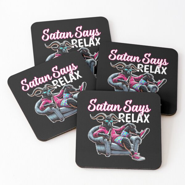 Item preview, Satan Says Relax – The Chill Goat designed and sold by sekrecja.