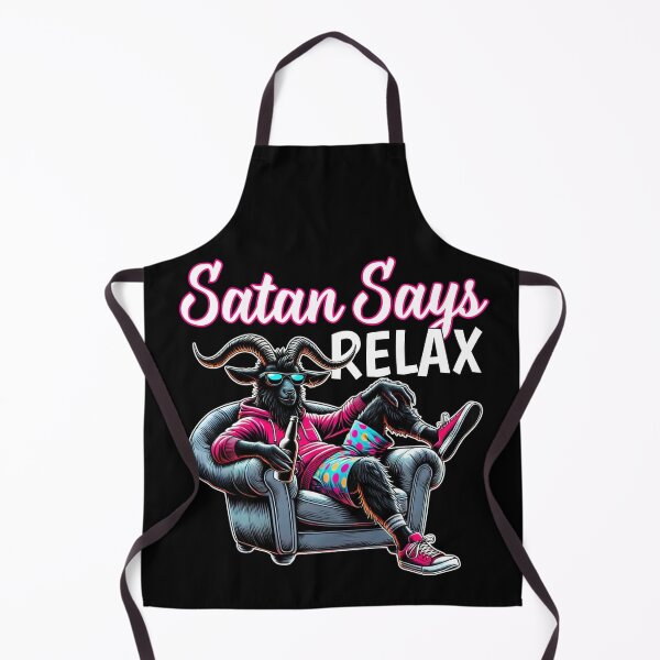 Item preview, Satan Says Relax – The Chill Goat designed and sold by sekrecja.