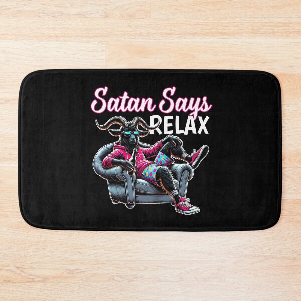 Item preview, Satan Says Relax – The Chill Goat designed and sold by sekrecja.