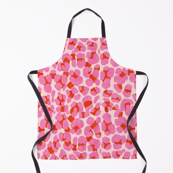 Item preview, Leopard print. Modern animal print style. Big cat pattern. Pink and red and apricot designed and sold by Sandra Brezina.
