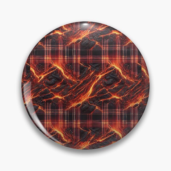 Item preview, Molten Inferno Plaid: A Fiery Fusion of Lava & Tartan designed and sold by Meta2Physical.