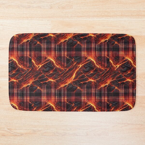 Item preview, Molten Inferno Plaid: A Fiery Fusion of Lava & Tartan designed and sold by Meta2Physical.
