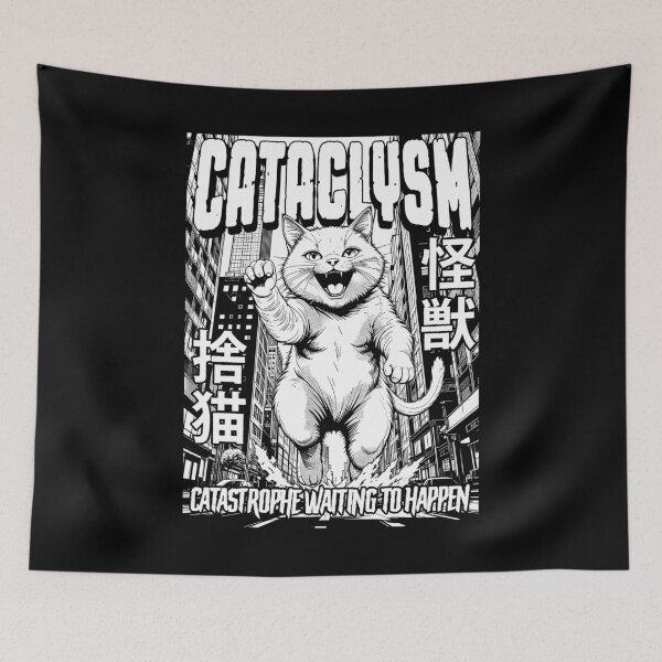 Item preview, Cat Movie Funny Cataclysm Feline Catastrophe Monster Cats designed and sold by GrandeDuc.