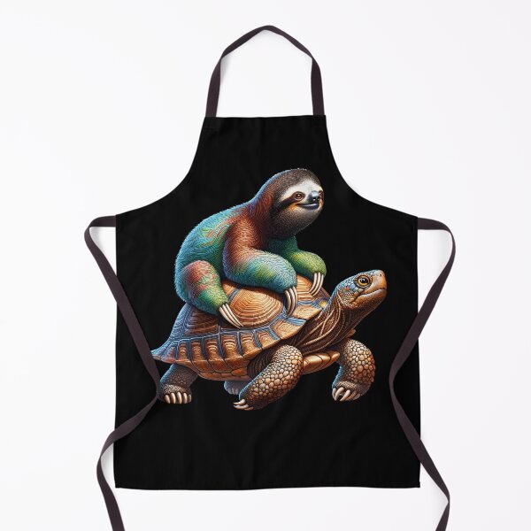 Item preview, Sloth Riding Tortoise Slowest Funny Animals designed and sold by Kimberley King Art King Art.