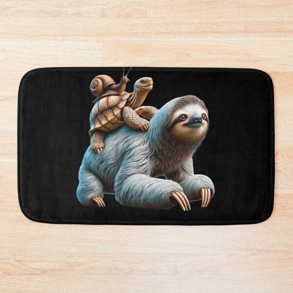Item preview, Snail Turtle Sloth Running Funny designed and sold by Kimberley King Art  King Art.
