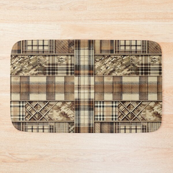 Item preview, Desert Storm Camo Plaid: A Tactical Tartan in Sand & Khaki designed and sold by Meta2Physical.