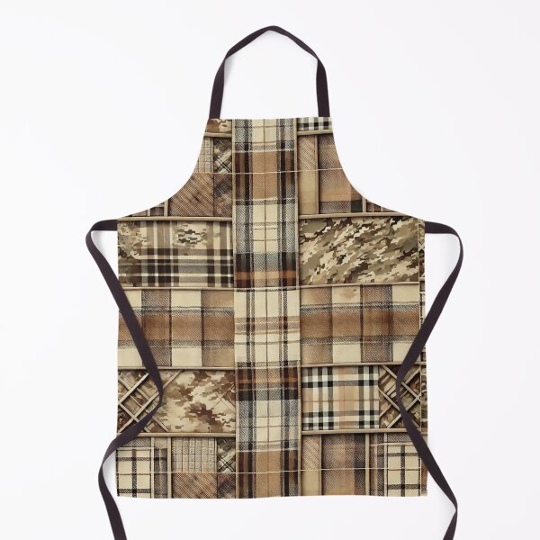 Item preview, Desert Storm Camo Plaid: A Tactical Tartan in Sand & Khaki designed and sold by Meta2Physical.
