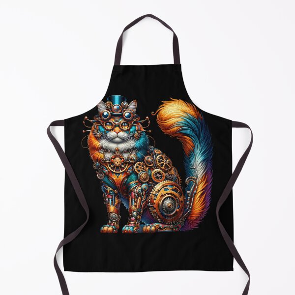 Item preview, Steampunk Cat Kitten Lover Fantasy Art designed and sold by Kimberley King Art King Art.