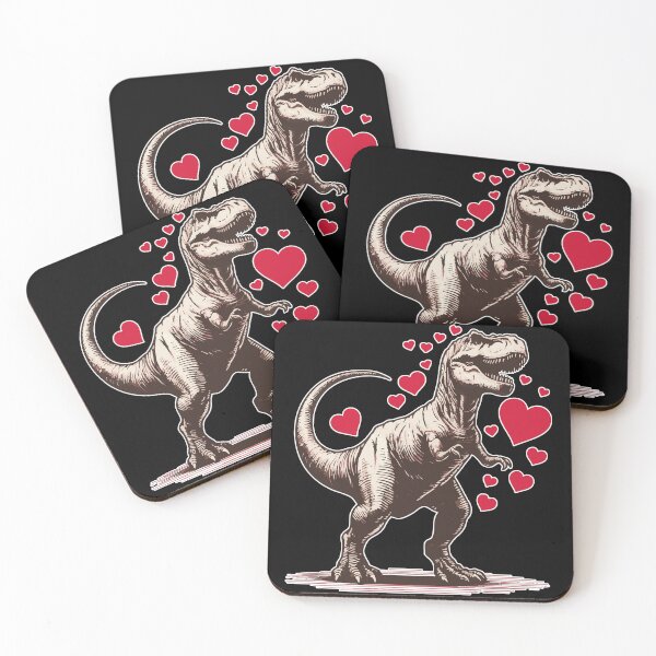 Item preview, Tyrannosaurus Funny Dinosaur Happy Valentnines Day designed and sold by TomFrontierArt.