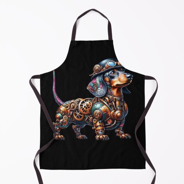 Item preview, Steampunk Dachshund Lover Fantasy Art designed and sold by Kimberley King Art  King Art.