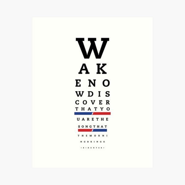 Eyes (of The World) Chart Art Print