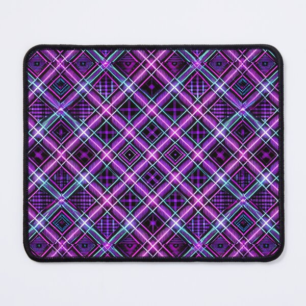 Item preview, Ultraviolet Plaid: A Cosmic Fusion of Plaid & Light designed and sold by Meta2Physical.