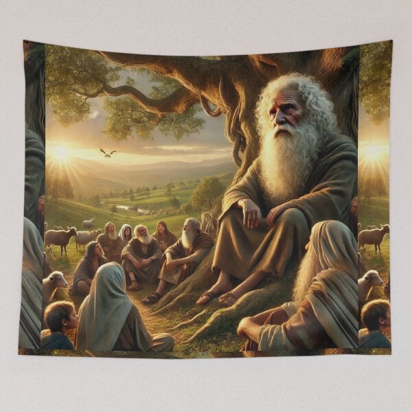 Item preview, "And All the Days of Enos Were Nine Hundred and Five Years" – The End of a Righteous Life Verse: Genesis 5:11 (KJV) designed and sold by Meta2Physical.