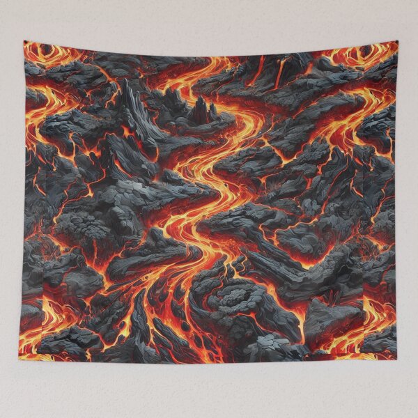 Item preview, Magma River Camouflage: The Molten Flow of Earth’s Power designed and sold by Meta2Physical.