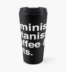 Feminism, Satanism, Coffee & Cats Travel Mug