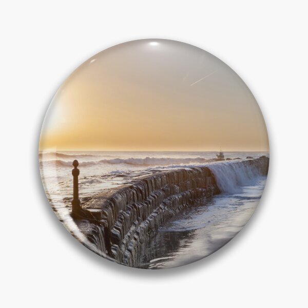 Item preview, Sunrise Over Coastal Breakwater at Cullercoats  designed and sold by David Patterson.