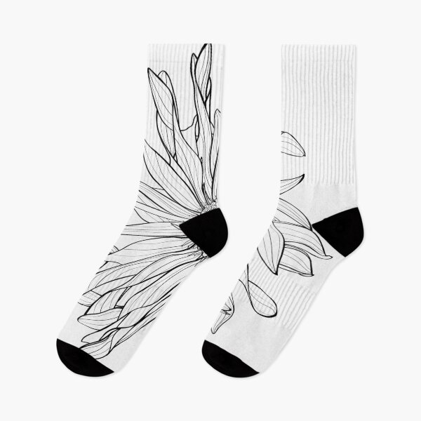 Item preview, Beautiful monochrome, line, black and white gerbera flower isolated. Hand-drawn contour lines and strokes. designed and sold by MatyKotiv.